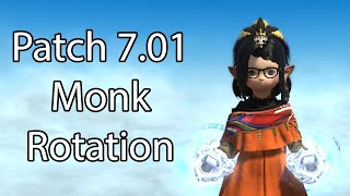 Patch 701 Monk Rotation  FFXIV Dawntrail [upl. by Shulock136]