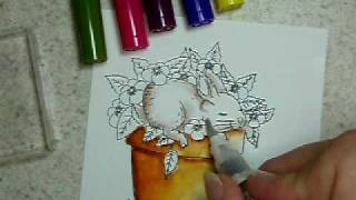 Tombow coloring Tutorial by Trudy [upl. by Ateekal]