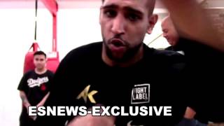 Amir Khan Tweets towel showed the hype overshadowed the set up feel for Kell he did brilliant [upl. by Norton]