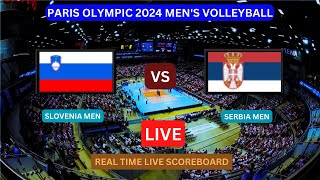 Slovenia Vs Serbia LIVE Score UPDATE Today Men’s Volleyball 2024 Paris Olympic Match Jul 30 2024 [upl. by Atteuqehs826]