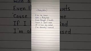 Fairytale  Alexander Rybak Lyrics All Time D Lyrics shorts lyrics [upl. by Alemahs]