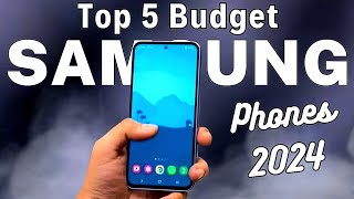 Top 5  Best Samsung Budget Phones 2024 [upl. by Aday]