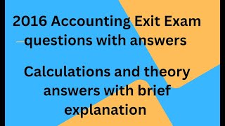 Yekatit 112016 Accounting university exit exam answer part 1 [upl. by Ynafets]