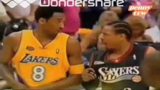 Allen Iverson and Kobe Bryant fight during 2001 NBA Finals [upl. by Anikram476]