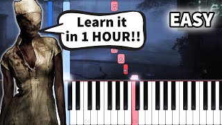 Silent Hill 2  Promise  EASY Piano tutorial Synthesia [upl. by Vareck]