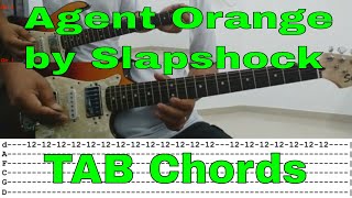 Agent Orange by Slapshock  TAB Chords guitar cover [upl. by Lyndes533]