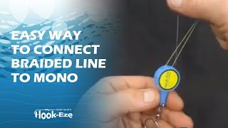 Super Easy way to connect Braided line to Mono using this AMAZING Multi Function Tool hookeze [upl. by Notseh]