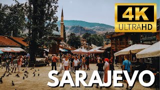 Walking Tour  Sarajevo 🇧🇦【4K】Experience Bosnia and Herzegovina [upl. by Lamoureux]