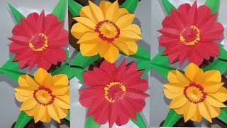 simple paper craftpaper flowervideo 💐💐💐 [upl. by Icnan]