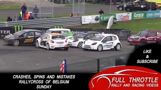 Crashes Spins Mistakes  Rallycross of Belgium Mettet 2014 Sunday [upl. by Alba]