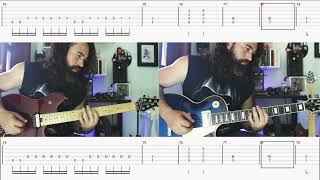 NOVA ERA  ANGRA  GUTAR COVER WITH TAB  Rafael and Kiko Loureiro [upl. by Arst]