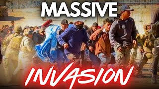 MASSIVE INVASION Southern Border MIGRANT MEN ARRESTED [upl. by Phila]