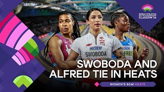 Swoboda and Alfred storm to 702 in heats 🔥  World Indoor Championships Glasgow 24 [upl. by Aslehc718]