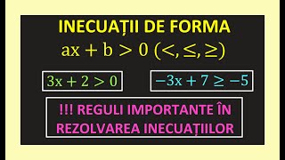 INECUATII GRADUL I IN R N Z DE FORMA axb CLASA 8 MATEMATICA EXERCITII REZOLVATE EVALUARE NATIONALA [upl. by Aicnelev]