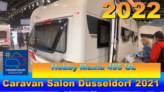 2022 Hobby Maxia 495 UL Walkaround Caravan Salon Düsseldorf 2021 [upl. by Ymar710]