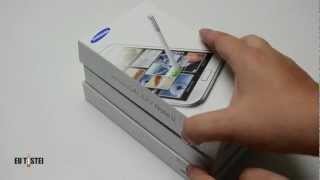 Phablet Samsung Galaxy Note II N7100  Unboxing Brasil [upl. by Verner331]