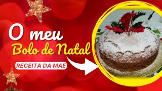 FIZ O MEU BOLO DE NATAL RECEITA DA MINHA MÃE  Rosalita [upl. by Demitria]