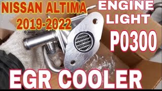 NISSAN ALTIMA 2021 L34 EGR COOLER REPLACEMEMT  NISSAN ALTIMA P0300 MISFIRE CODE [upl. by Biddy459]