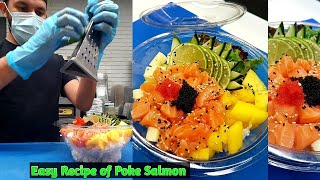 Salmon Poke Bowl Recipe I Easy Poke Salmon Recipe by Sushi Man Santosh [upl. by So726]