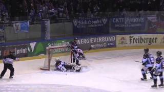 DEL2 Highlights 48 Spieltag  Dresdner Eislöwen vs Frankfurter Löwen [upl. by Naget]