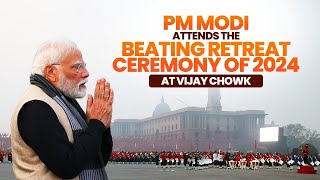 Beating Retreat Ceremony 2024 LIVE  PM Narendra Modi  Vijay Chowk New Delhi [upl. by Ecnerewal]