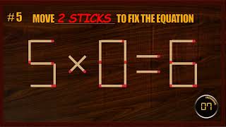 Matchstick Puzzle  Matchstick Logic Puzzles  Matchstick TricksBrainGames MatchstickChallenge [upl. by Enylrac]