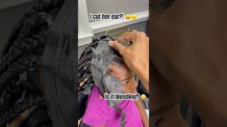 WORST Braid Reveal Ever 🫣🩸 bts viral shorts trending explore youtube asmr fyp viralvideo [upl. by Alur745]