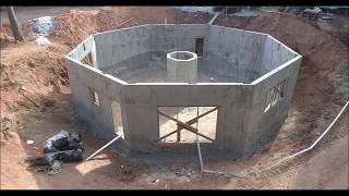 Concrete Walls for Underground Home [upl. by Vetter]