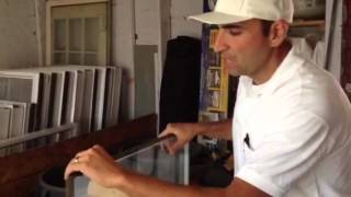 How to fix glass in a vinyl replacement window How to repair glass 8609867277 CT [upl. by Dart22]