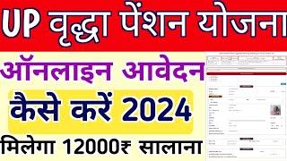 UP Old Age Pension Apply Kaise Kare 2024  UP Vridha Pension Online Apply 2024 vridhapension [upl. by Rufe]