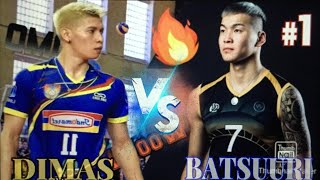 ADU SPIKE DIMAS SAPUTRA 🇮🇩VS 🇲🇳 BATTUR BATSUURI SAMA” MEMILIKI SPIKE YG MEMATIKAN [upl. by Obala]