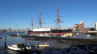 Portsmouth UK Naval Base Nuclear Siren Testing 🚨 HMS Warrior Location [upl. by Nnawaj]