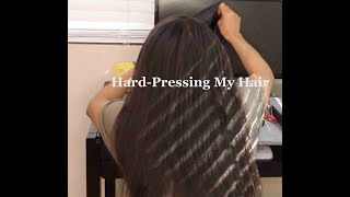 HardPressing My Type 4 Natural Hair [upl. by Mast]