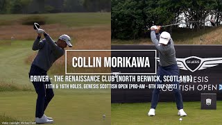 Collin Morikawa Golf Swing Driver DTL amp FO Genesis Scottish Open North Berwick UK July 2022 [upl. by Iht]