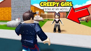 This CREEPY GIRL Invited Me To Stay At Her Hotel Roblox [upl. by Khalid]