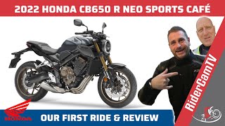 2022 Honda CB650R Neo Sports Café  Our First Look and Review [upl. by Tia395]