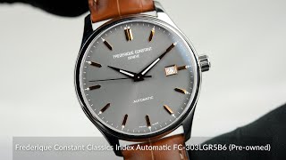 Frederique Constant Classics Index Automatic FC303LGR5B6 Preowned [upl. by Nellak]