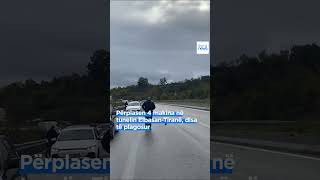 Përplasen 4 makina në tunelin ElbasanTiranë disa të plagosur [upl. by Aioj]