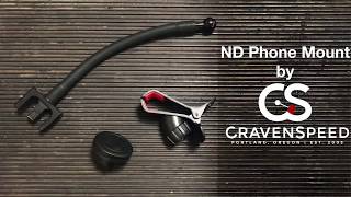 ND Phone Mount by Cravenspeed at MossMiata 903815 [upl. by Anilave]