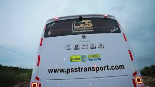 PSS Transport Launched New AL BS 6 Omni Bus IN INDIAS First PRAKASH ASTRA Coach Route [upl. by Crellen]