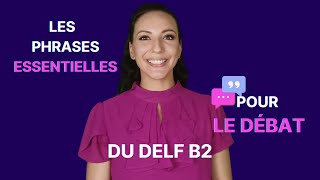 DELF B2  Réussissez le débat grâce à ces phrases [upl. by Atirahc]