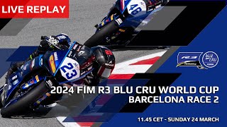 FIM R3 bLU cRU World Cup Live Replay  Round 1 Race 2 Barcelona [upl. by Ruthann]