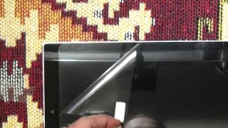 installing a screen protector film  iPad Lenovo tablet [upl. by Stouffer]