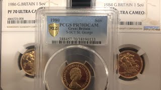 198019841986 Gold Proof Sovereigns NGC PF70 and more  January pick ups [upl. by Garreth]