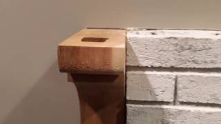 The BEST way to mount a mantel corbel with no exposed fasteners [upl. by Adnirim]