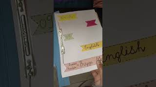 English project file class 11th  English Project File front page decoration idea [upl. by Yelyac]