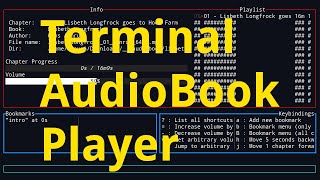 gadacz  TUI Audiobook Player  Linux TUI [upl. by Eiffub338]