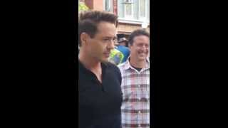 Robert Downey Jr in Shelburne Falls MA [upl. by Bushey]