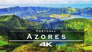 Azores Portugal 🇵🇹  by drone 4K [upl. by Ynohtnad611]