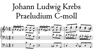 Krebs  Praeludium Cmoll  C minor  Trost organ Waltershausen Hauptwerk [upl. by Norehc728]